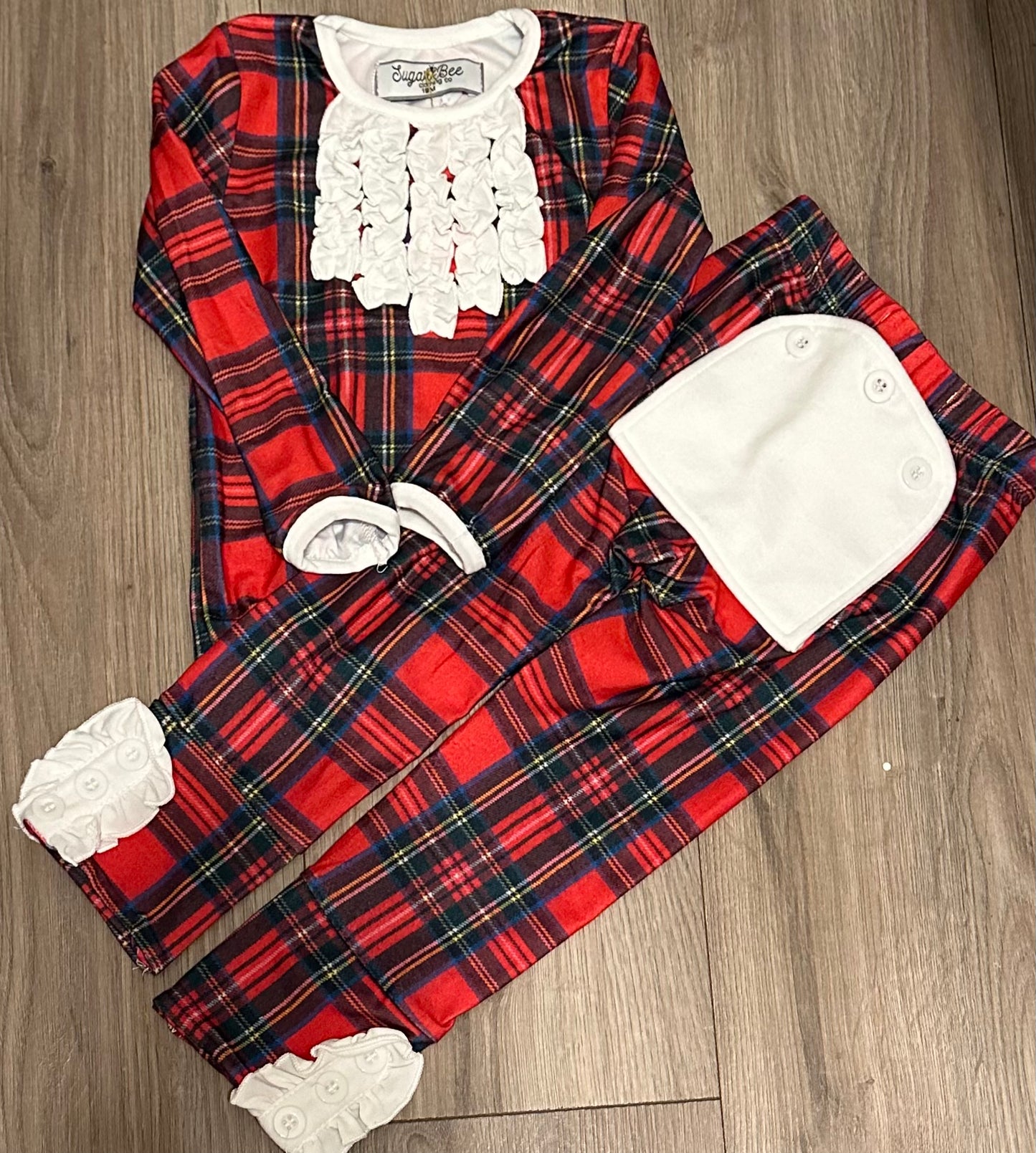 Tartan Plaid Ruffle Romper & Set