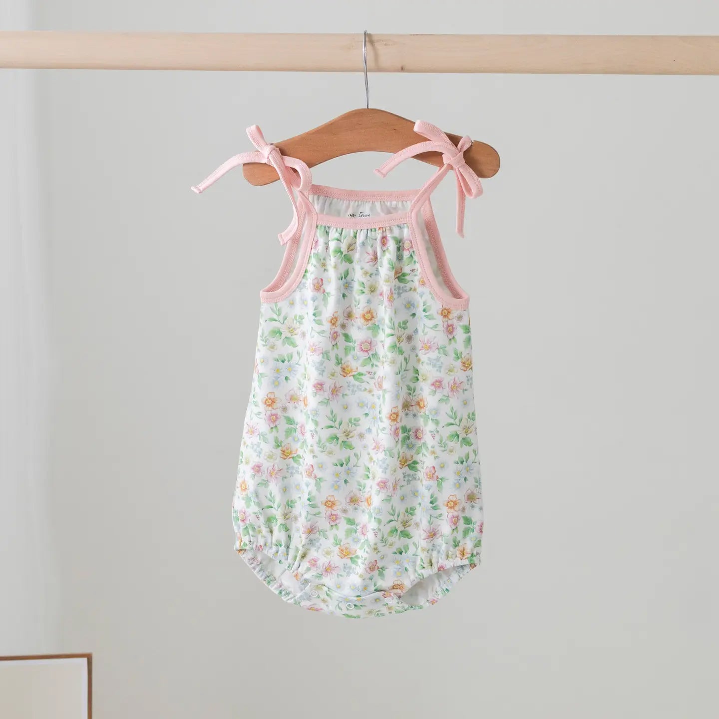 Spring Bloom Organic Cotton Tie Onesie