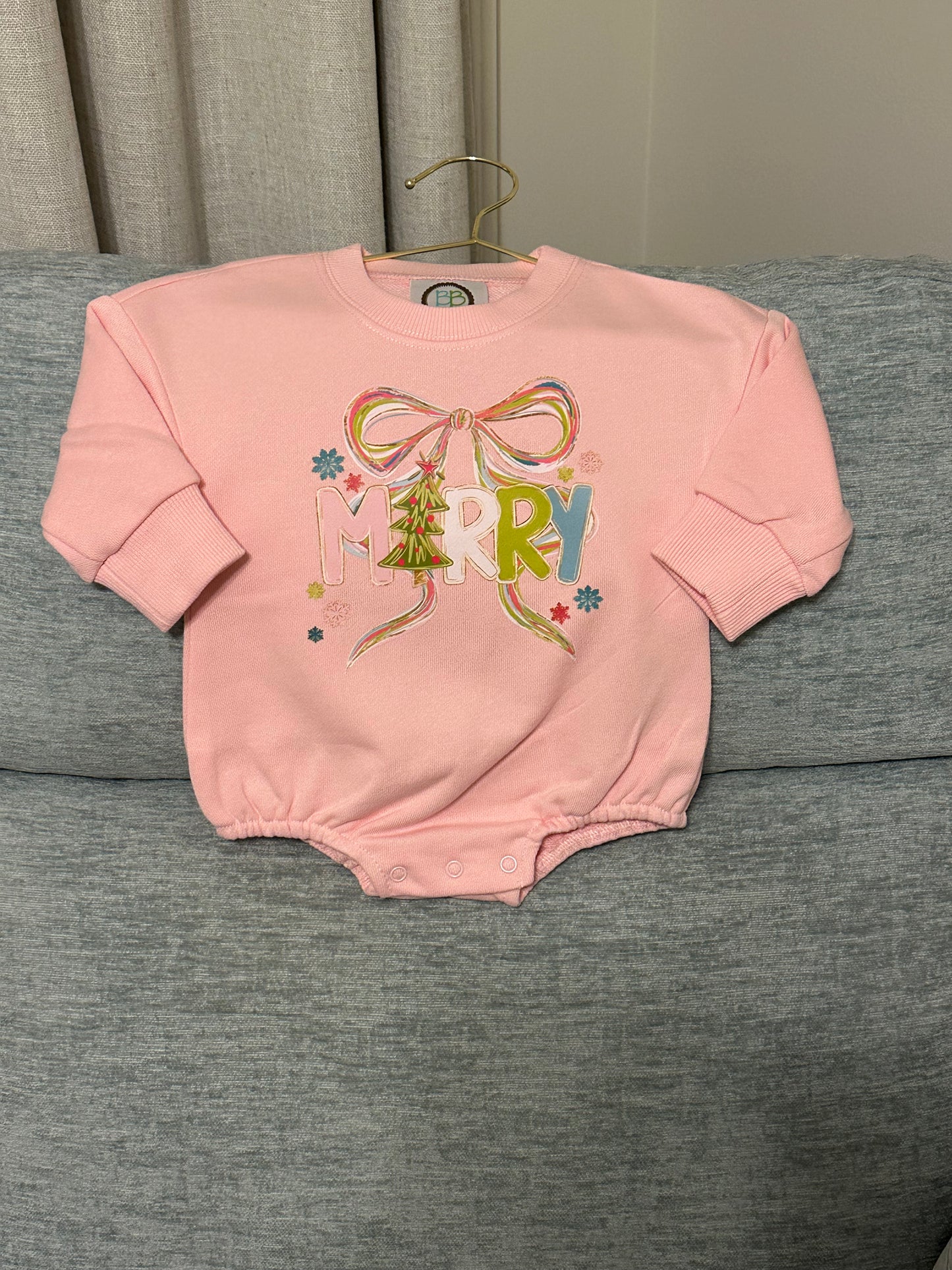 Merry Pink LS Bubble