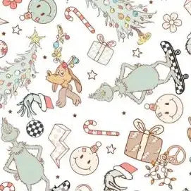 Retro Grinch Zippie Footies