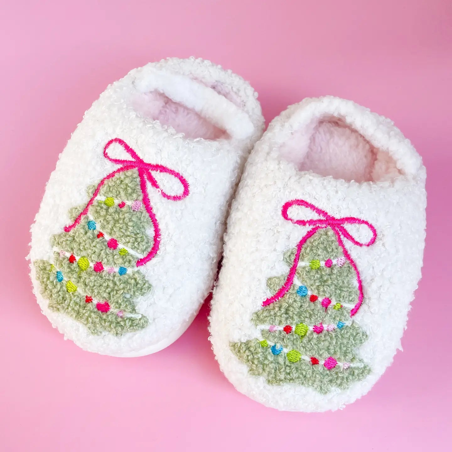 Kids Christmas Tree Slippers