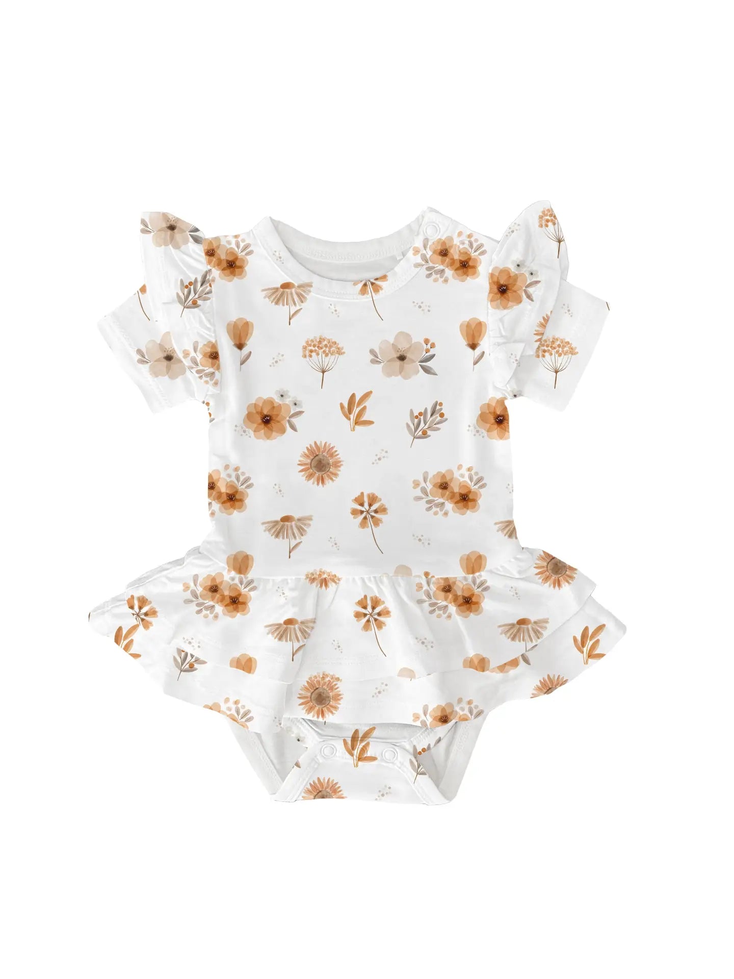 Boho Floral Baby Girl Twirl Dress