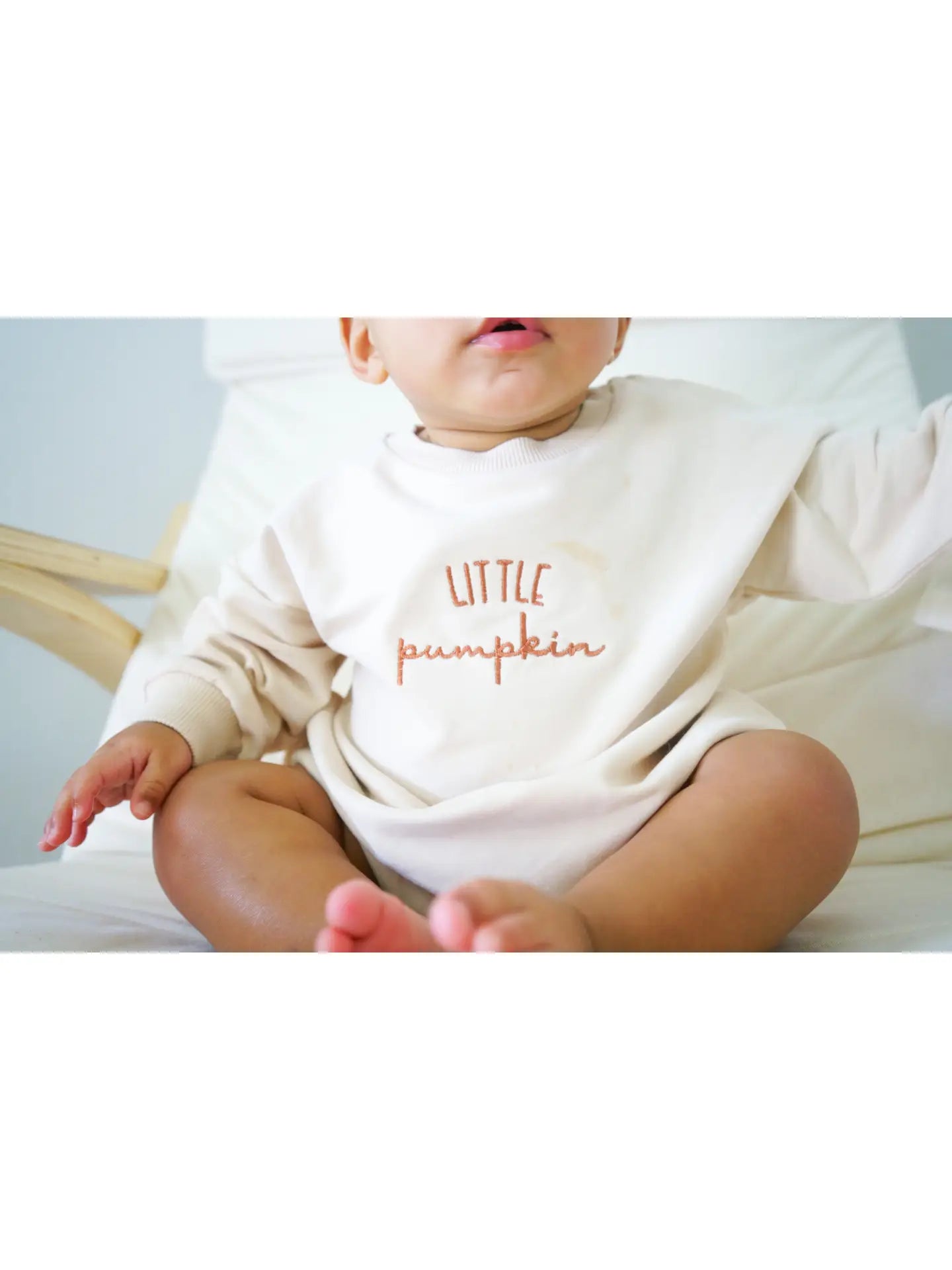 Little Pumpkin Embroidered Romper