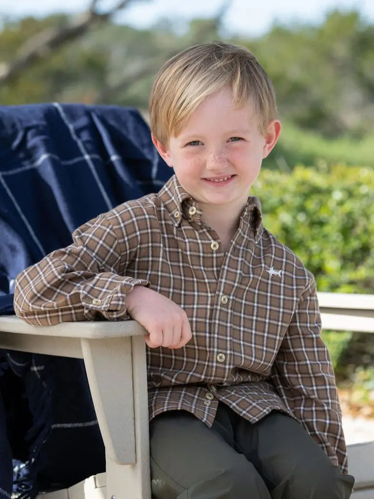 Folly Island Flannel Shirt Sand