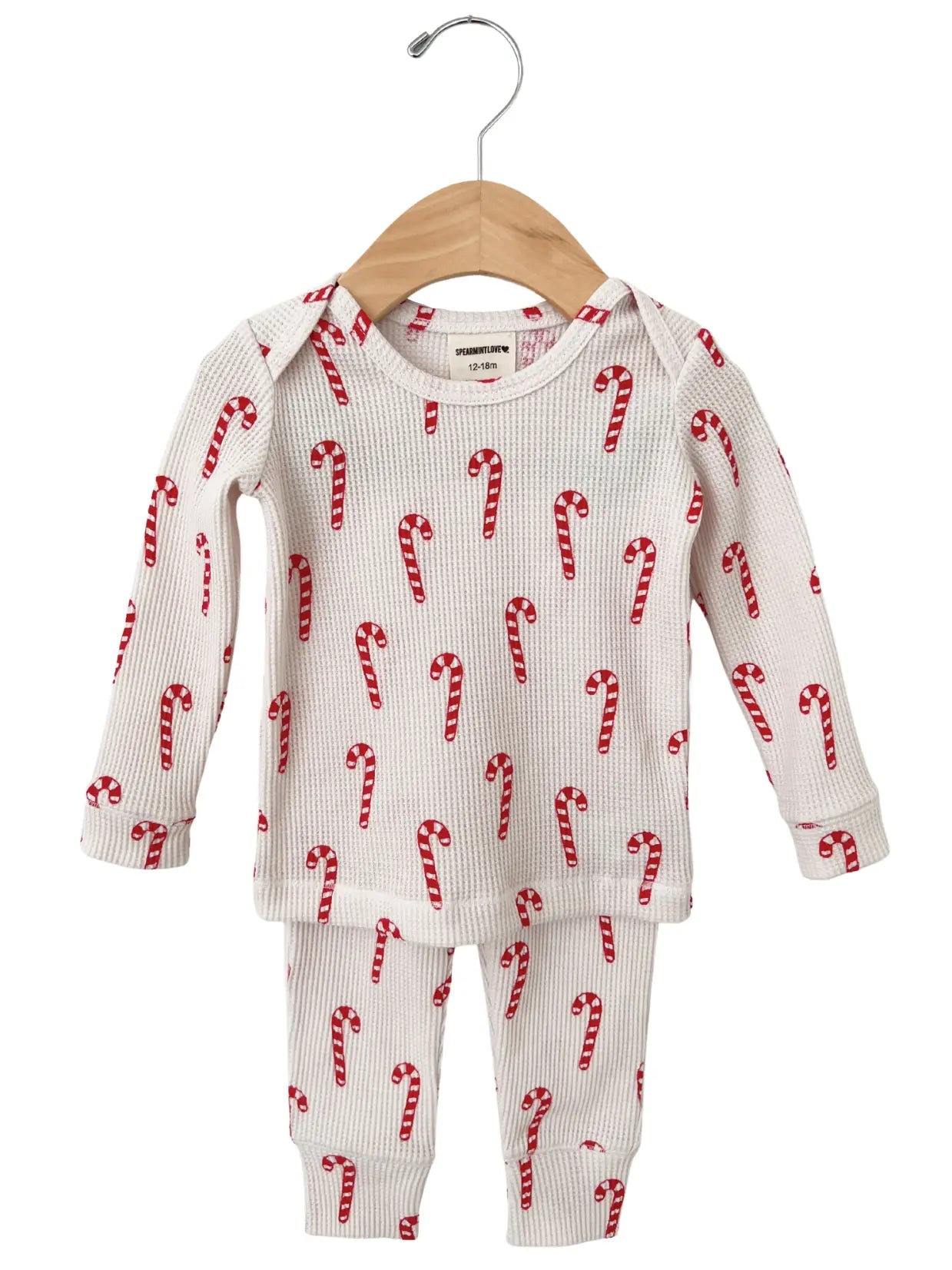 Candy Cane Waffle Sets (White)