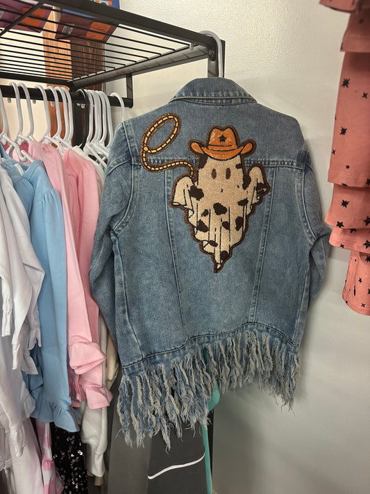 Western Ghost Patch Jean Jacket