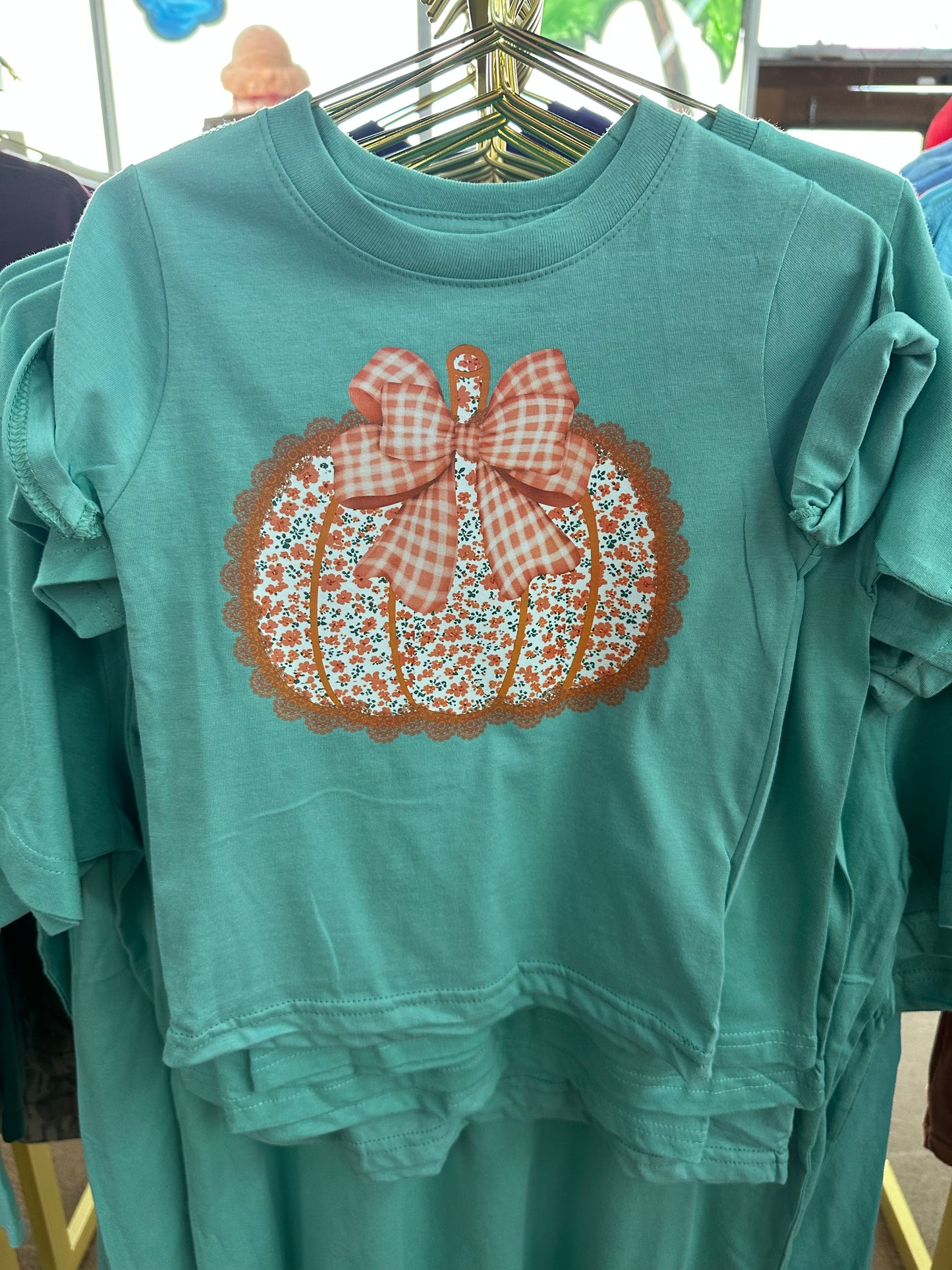 Vintage Lace Pumpkin Mini Tee
