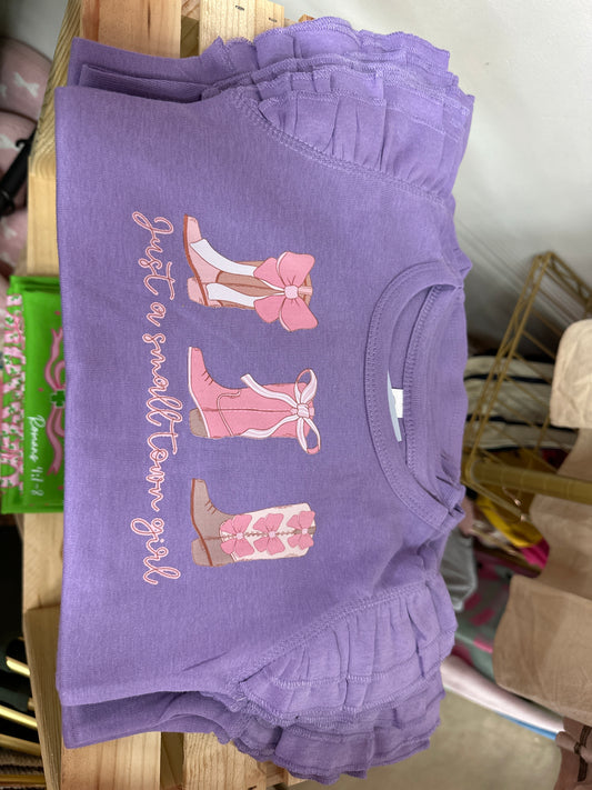 Small Town Girl Flutter Sleeve Tee