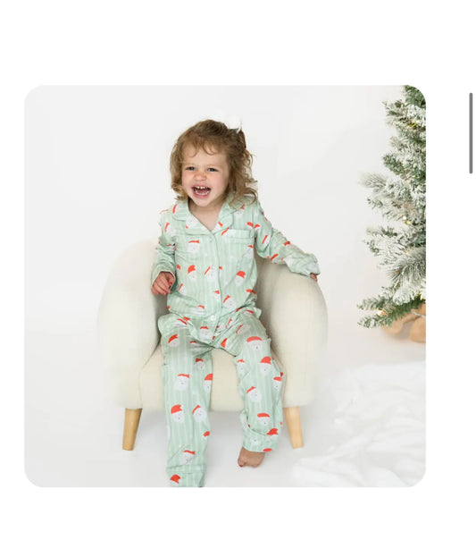 Kids 2pc Santa Bamboo Set