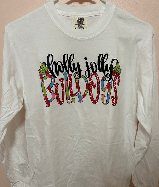 Holly Jolly Bulldogs Tee