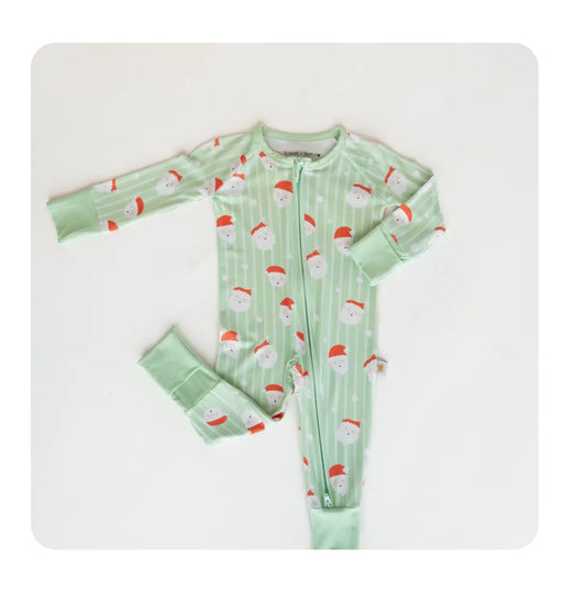 Santa Bamboo Zipper Pajama