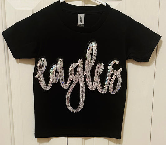 Eagles Sequin Tees Toddler & Adult