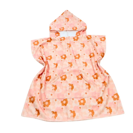 Floral Hooded Beach Towel