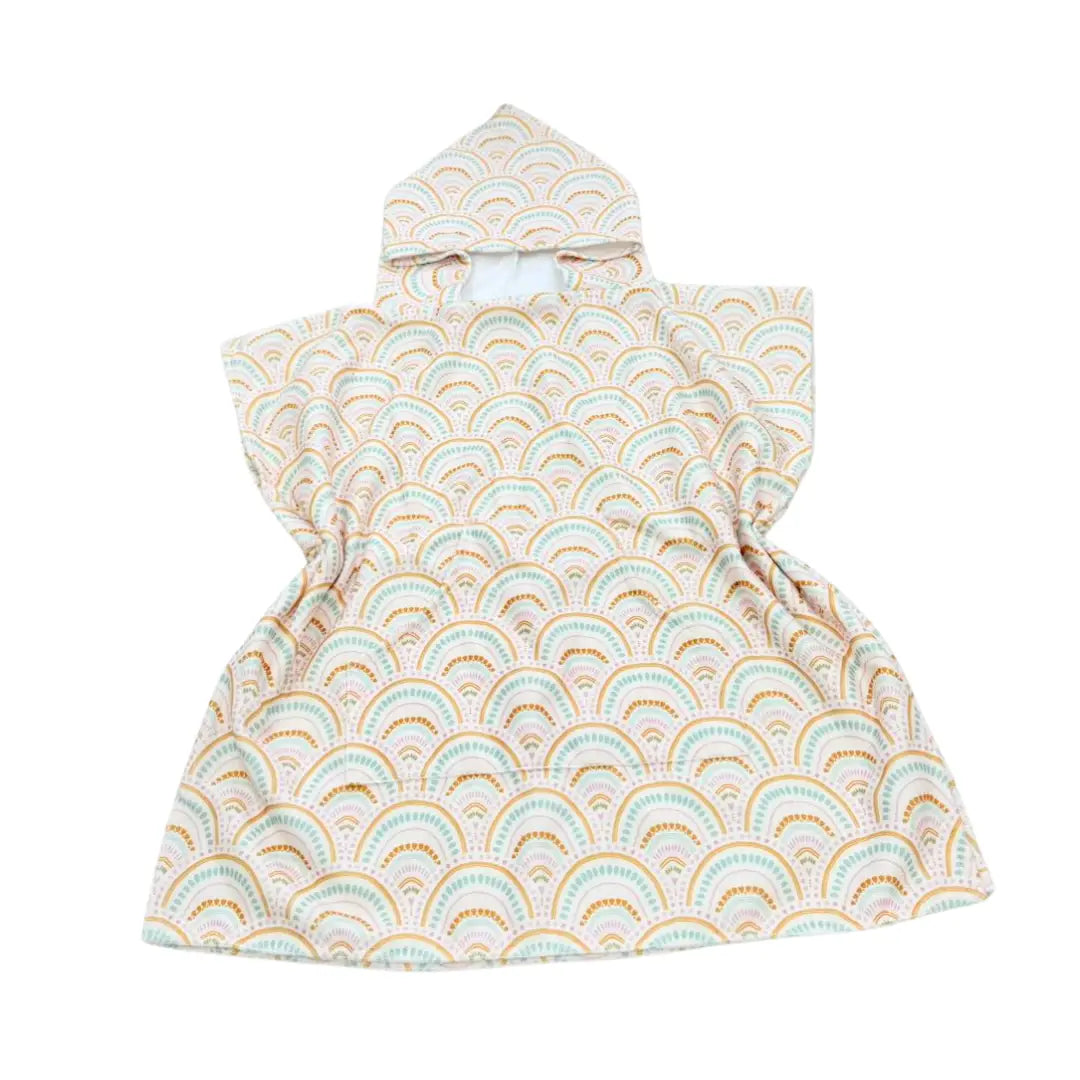 Boho Rainbows Hooded Beach Towel