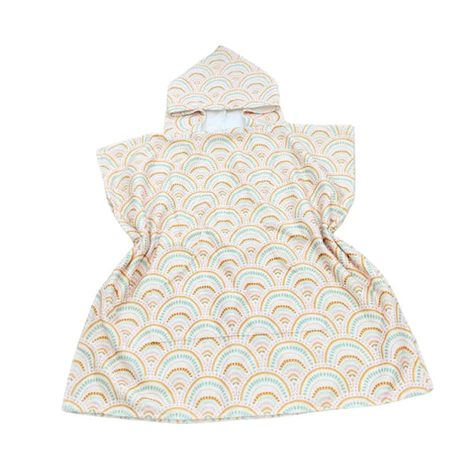 Boho Rainbows Hooded Beach Towel