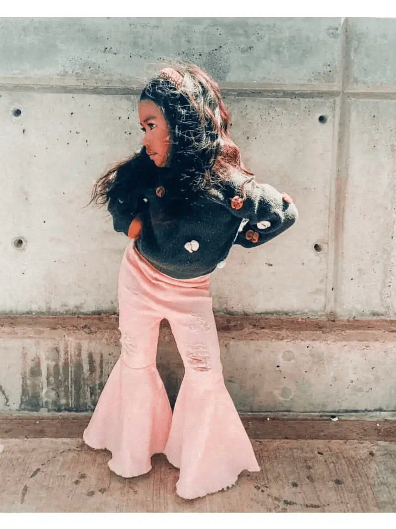Barbie Pink Denim Bell Bottoms