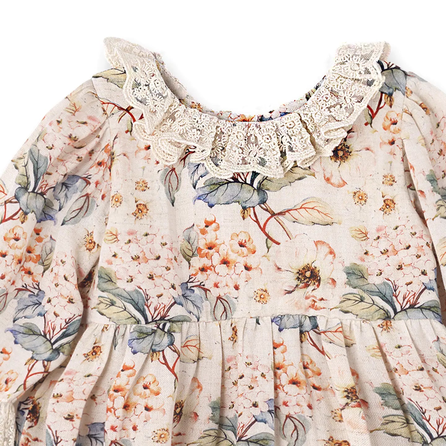 Vintage Floral Lace Romper