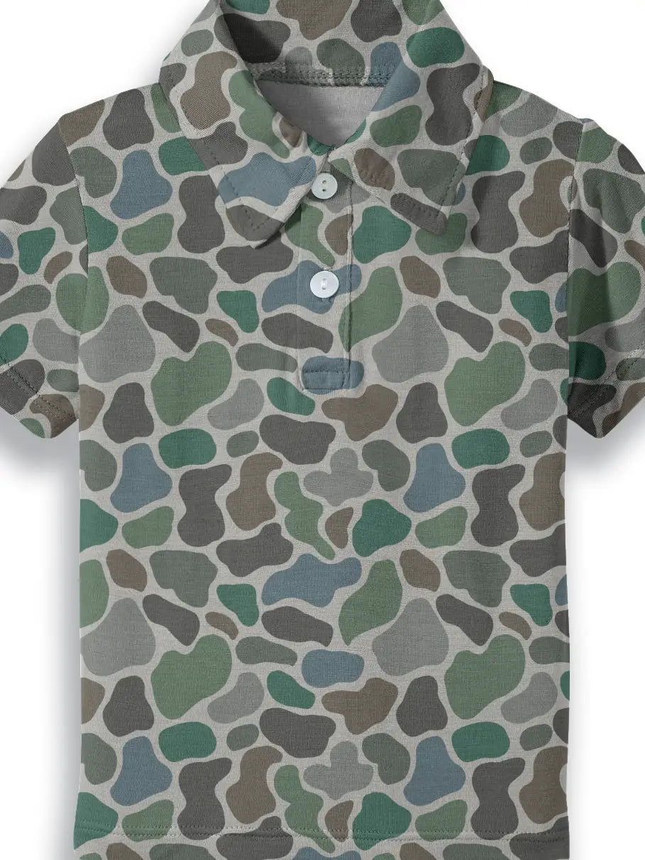 Pebble Camo Polo SS