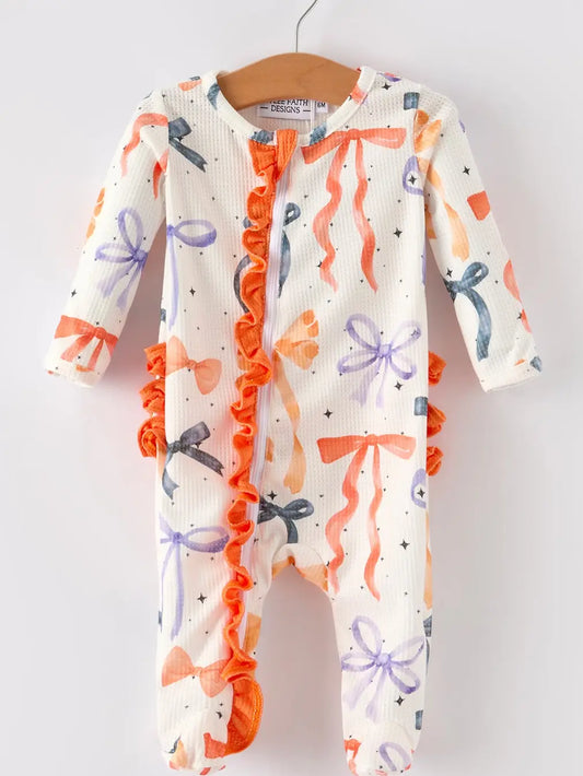 Halloween Bow Print Pajamas
