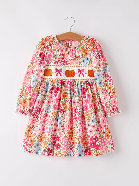 Halloween Pumpkin Smock Dress