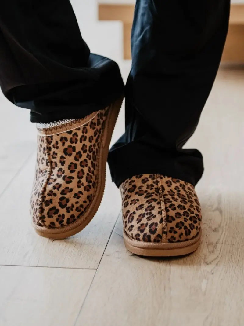 Leopard Print Slippers