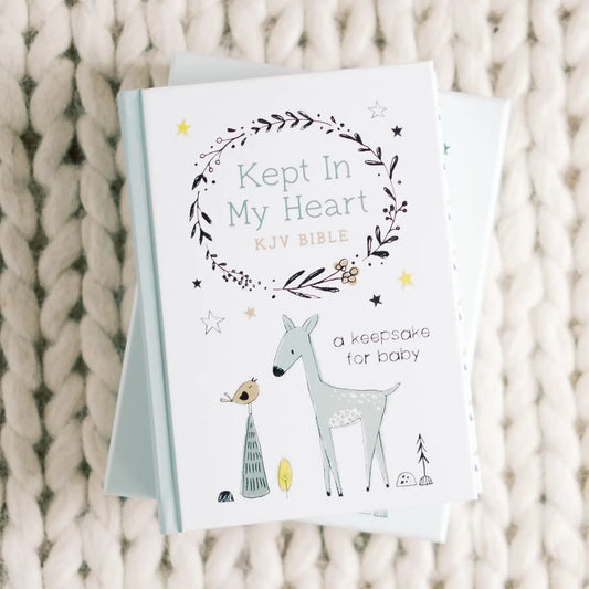 Kept in My Heart Keepsake Bible (Mint)