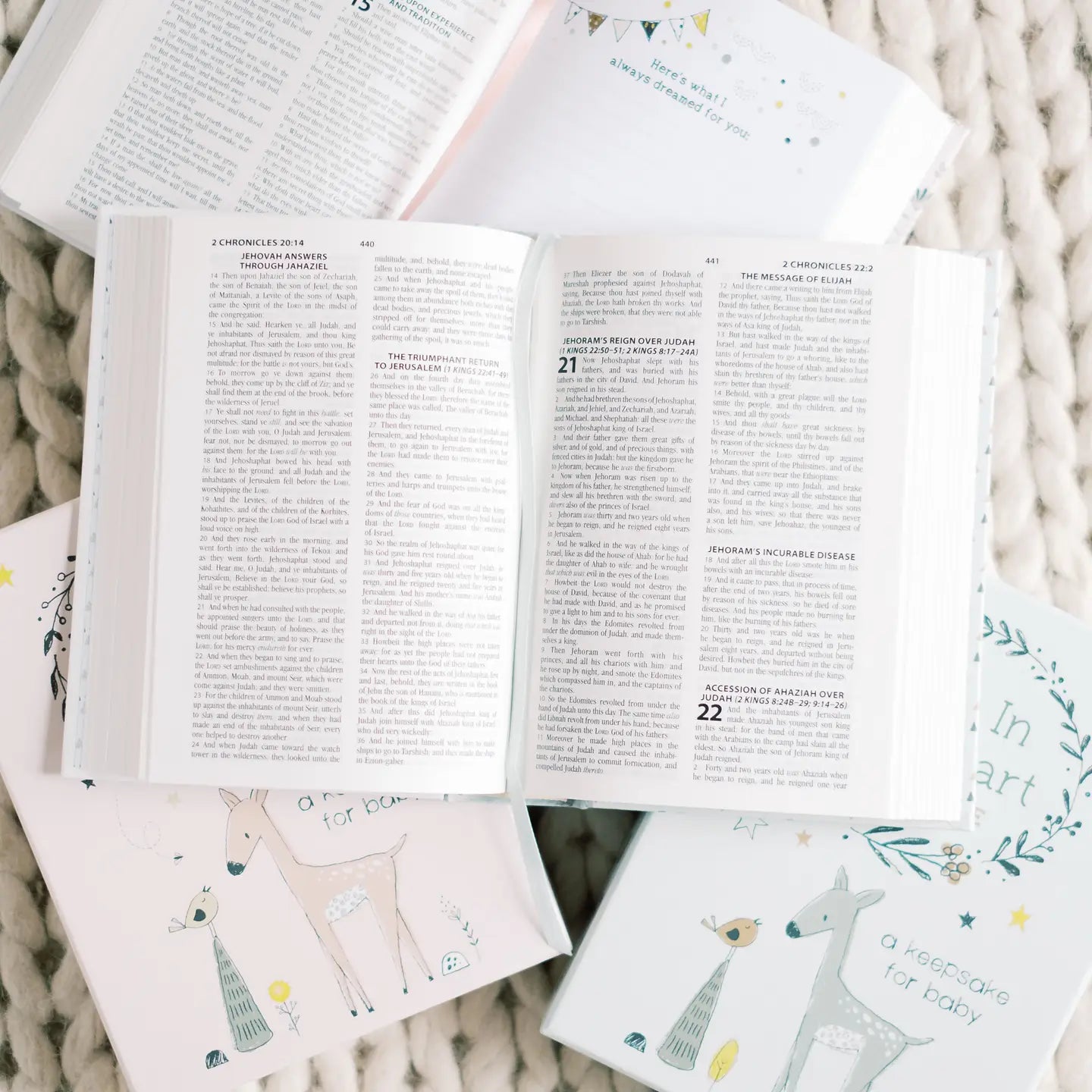 Kept in My Heart Keepsake Bible (Mint)