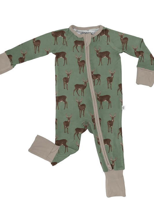 Deer Bamboo Zipper PJs