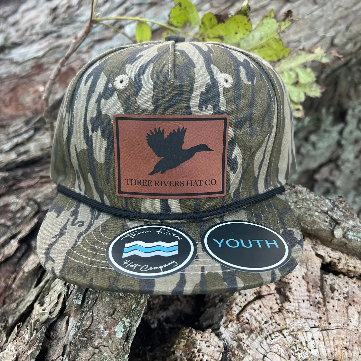 Bottomland Camo Youth Hats