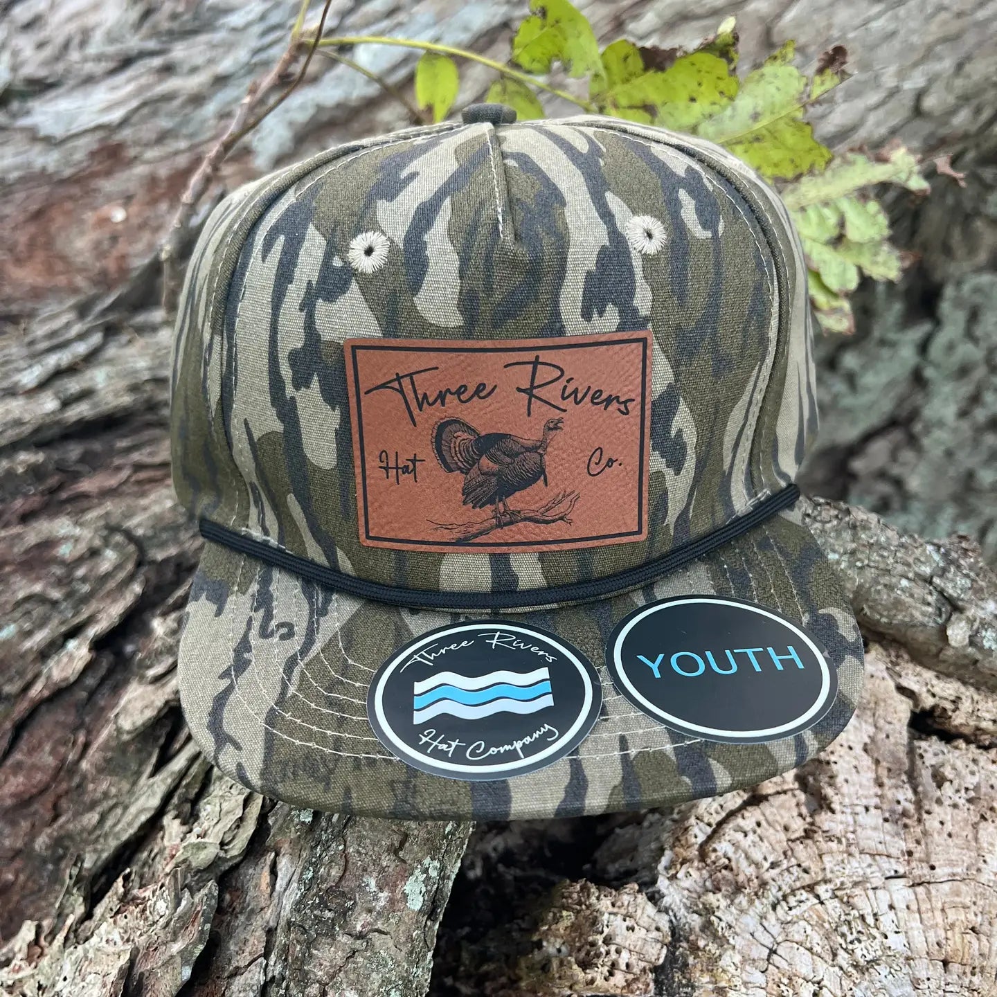 Bottomland Camo Youth Hats