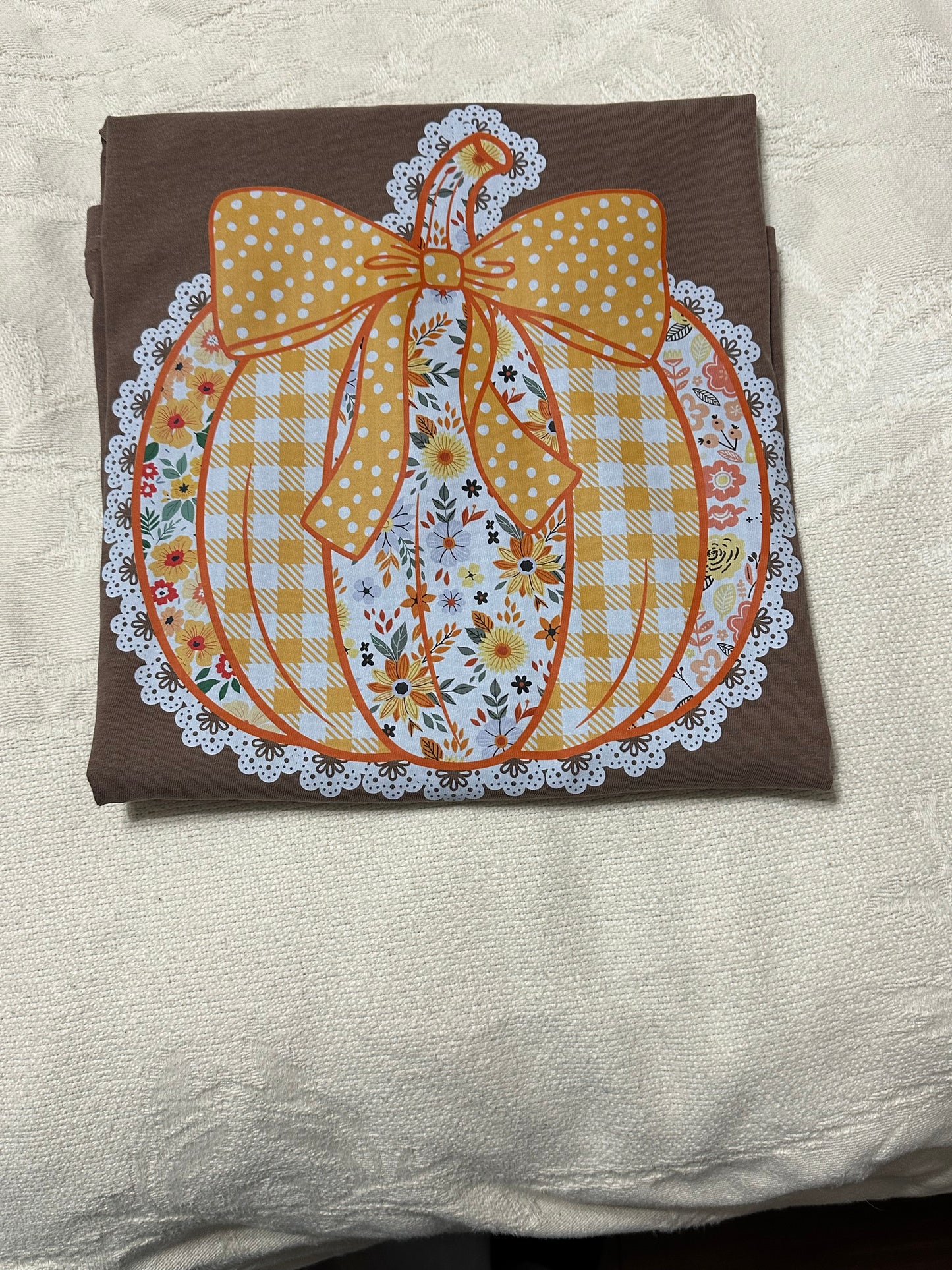 Lace Pumpkin Adult CC Tee