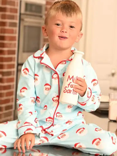Vintage Santa Button Up