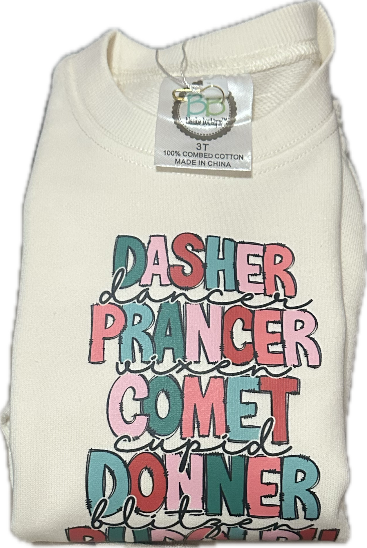 Reindeer Names Bubbles & Tees