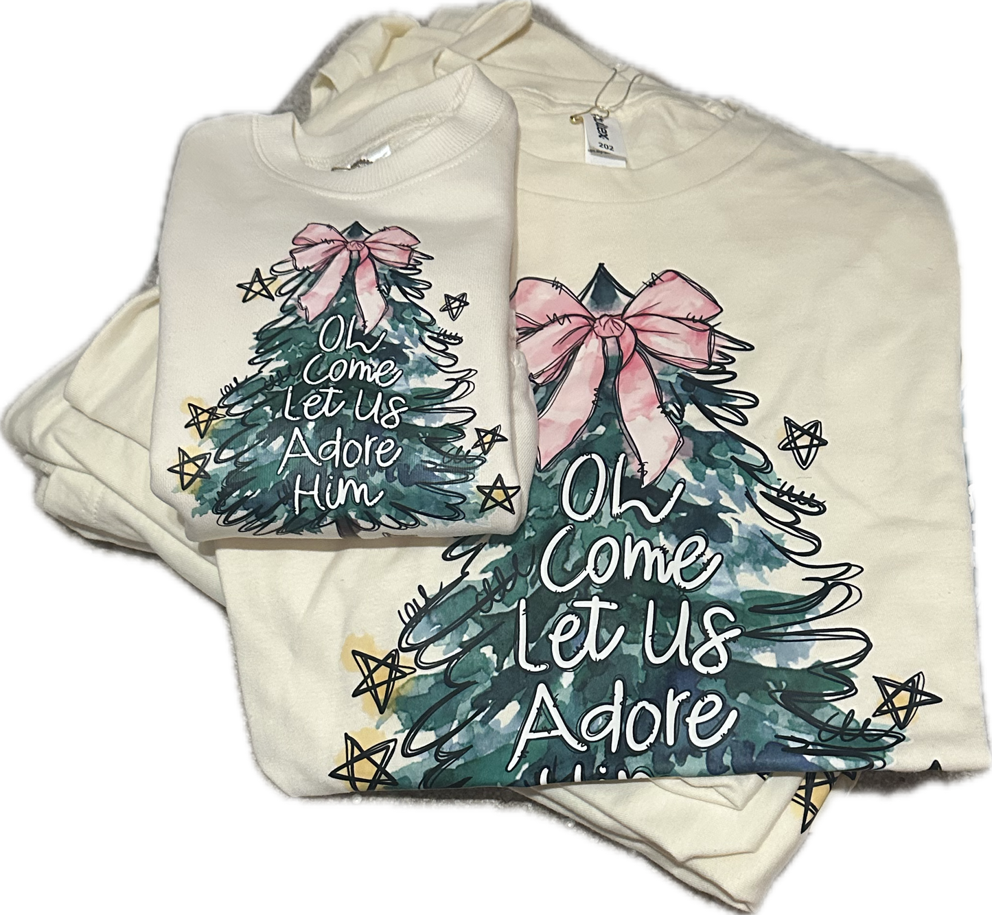 Oh Come Let Us Adore Him Tees