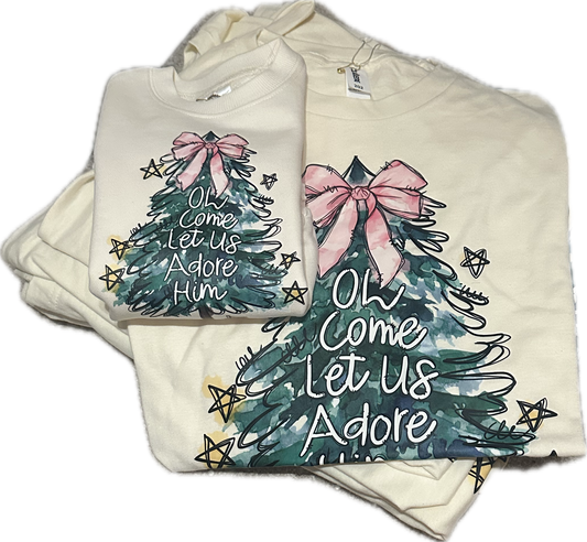 Oh Come Let Us Adore Him Tees