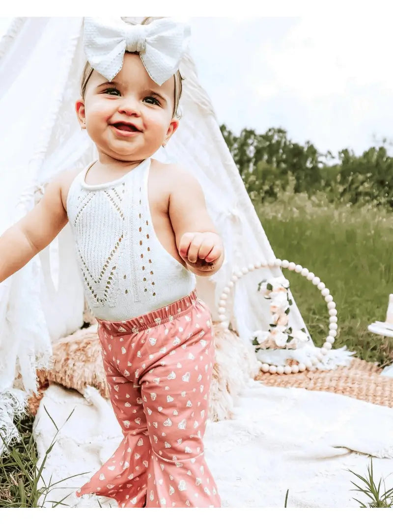 Gardenia Crochet Halter Romper